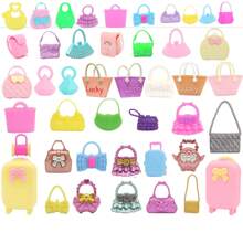 Conjunto de 26 piezas de muñecas de 30 cm / 11,5 pulgadas como regalo de vacaciones, que incluye 10 vestidos de moda aleatorios, 10 pares de zapatos aleatorios, 2 bolsos aleatorios, 1 corona, 1 collar, 2 aretes, adecuado para muñecas de 11 pulgadas (excluyendo las muñecas), ropa para muñecas de 10 pulgadas, muñecas Bratz, muñecas para niños, ropa de muñeca, muñecas grandes, muñecas pequeñas