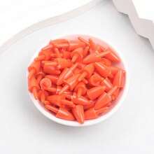 Accesorio de nariz de muñeco de nieve, nariz de zanahoria de Navidad para muñeco de nieve, juguete de accesorio de muñeco de nieve de nacimiento de invierno, miniaccesorio de muñeco de nieve de dibujos animados, manualidades de muñeco de nieve DIY, nariz de plástico artificial - Naranja - Ver 9