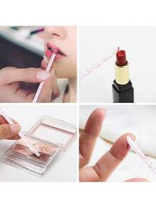 100 Stück/50 Stück glänzende Kristall Wimpernbürsten und Lippenbürsten, Einweg-Lidschattenbürsten Lipgloss-Applikatoren Make-up-Werkzeuge, mit Aufbewahrungsbox, weicher Bürstenkopf, Make-up-Essential für Zuhause, Reisen und Partys, komplettes Make-up-Set, Make-up-Bürstenset, Make-up-Geschenkbox-Set - Verschiedenfarbig - Übersicht 8