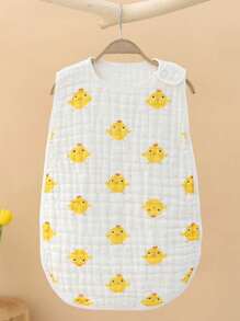 1 pièce Sac de couchage en mousseline pour nouveau-né, 2 pièces Gilet anti-coup de pied Couverture de sommeil pour nourrissons