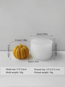 1pc Pumpkin Series Silicone Molds - Halloween-Themed Silicone Molds, Suitable For Making Handmade Scented Candles, DIY Handmade Ornaments, Indoor Ornaments, And Halloween Gifts. It Has High Heat Resistance And Can Be Made Multiple Times. After Being Made, It Can Be Used As A Halloween Decoration.