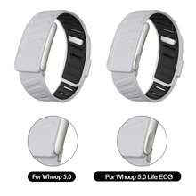 1pc Silicone Wristband Compatible With 5.0 Band, Soft Silicone Sports Loop Strap For Men & Women, With U Shapped Connector For 5.0 LIFE ECG - Multicolor - View 5