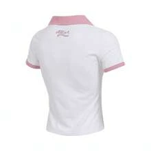 Puma 女款“All In Good Time”翻领针织短袖T恤 69277402 - 白色 - 查看 2