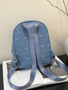 Fashionable Minimalist Niche Design Casual Versatile Mini Backpack - Blue - View 6