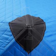 Durable 210D Oxford Ice Fishing Tent For 1-2 People With Fiberglass Rods, Easy Setup, All-Weather Protection, Spacious Design, Perfect For Winter Adventures - Blue - View 9