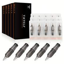 TATELF 10/50 支纹身针头 专业一次性纹身针头 圆形针筒 适用于旋转笔机纹身耗材 (12#) RL/RS/RM/M1 - 彩色 - 查看 3