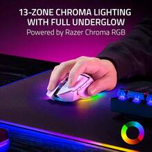 Razer Basilisk V3 Pro Wireless Gaming Mouse - 35K DPI, 13 Buttons, Chroma RGB, Optical Switches, Up To 140Hr Battery-White - trắng - Xem 5