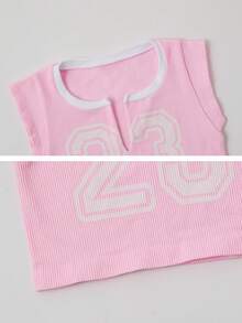 NcmRyu 1 件女式涂鸦设计性感短款修身露脐运动短袖上衣