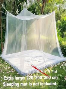Juego de 3 mosquiteros de cama, mosquitero de dosel para decoración de habitaciones y anti-insectos, red de mosquitos resistente para interior y exterior, malla para carpa de acampada exterior, cortina de red cuadrada para litera, camping, ropa de cama, patio, fácil instalación