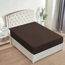 Mellanni King Fitted Sheet - Iconic Bedding Sheets With Up To 16 Inch Deep Pocket - Soft & Cooling - Fade & Stain Resistant - 1 PC (King, Light Blue) - 棕色 - 查看 8
