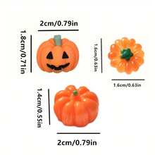 11 件可爱万圣节南瓜冰箱贴 - 可爱塑料椭圆形白板和冰箱贴纸，装饰厨房和家庭办公室配件，磁性装饰 | 俏皮设计 | 耐用塑料