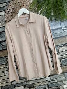 Women's Shirt Made Of Beautiful Viscose Fabric - 卡其色 - 查看 1