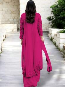 Women's Casual Set, Blouse, Blouse And Pants - Buganvilia - 查看 3