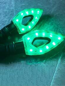 2 件 LED 摩托车灯箭头灯适用于街头运动自行车，通用改装配件，12-24V 工作电压，硬接线电源，无需电池，适用于机动车 - 彩色 - 查看 13