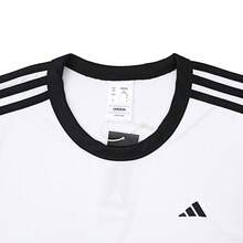 Adidas Men's All World Tank Contrast Stripe Print Sleeveless Vest Sports Tank Top JE9290 - White - View 3