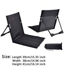 1 pièce Chaise de camping pliable portable de couleurs multiples pour l'extérieur, le jardin, le parc. Chaise paresseuse avec  et coussin. Chaise pliante de pique-nique et de camping confortable pour la plage. Facile à transporter, idéal pour les aventures en extérieur