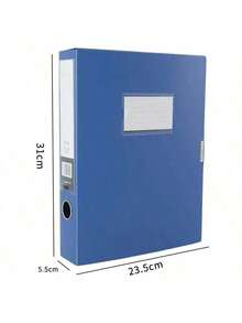 1/5pcs Foldable File Folder, A4 Size Document Box, Large Capacity PP Material File Storage Box, Contract Certificate File Folder, Suitable For Office, School, Personnel Management, Back To School, Assorted Labels, School Supplies - Multicolor - View 8