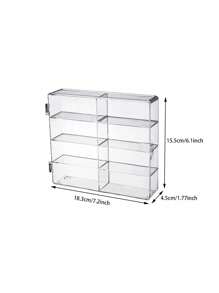 1 PEZZO, Mobile espositore in plexiglass, espositore per 8 auto , scatola di storage per auto in miniatura, scatola di storage per ufficio, usato per la decorazione della casa