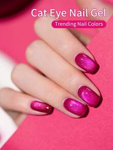 XEIJAYI Nuevo Set de Esmalte de Uñas Gel Ojo de Gato 6 Colores 2025, Arte de Uñas Ojo de Gato Azul y Rosa, Adecuado para Diseño de Salón de Uñas para Mujeres - Multicolor - Ver 9