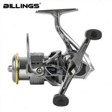BILLINGS Spinning Fishing Reel,1000/2000/3000 Series Metal Shallow Spool,Max Drag 8KG,Metal Single&Double Rocker To Choose From,5.2:1 Gear Ratio Suitable For Saltwater Freshwater Fishing