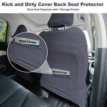 2PCS Car Front Seat Cover Car Seat Cover With Storage Pocket Washable Split Automotive Seat Cover Protector For Truck,Van ,SUV Seat Covers Front Kit Protector Washable Cover For All Car Models - Màu xám đen - Xem 4