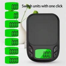 Báscula de bolsillo de precisión - Báscula digital en gramos para alimentos, joyas, onzas/granos con pantalla LCD retroiluminada - Mini báscula para viajes - Mini báscula electrónica con pantalla LCD retroiluminada, precisión de 0.01g