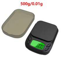 Báscula de bolsillo de precisión - Báscula digital en gramos para alimentos, joyas, onzas/granos con pantalla LCD retroiluminada - Mini báscula para viajes - Mini báscula electrónica con pantalla LCD retroiluminada, precisión de 0.01g