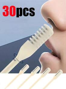 30/20/10/5/1pc Nose Hair Remover, Easy To Clean, Tail Removes Ears, Two-In-One Remover: 360-Degree Rotating Nose Hair Trimmer For Men And Women, A Must-Have For Personal Care