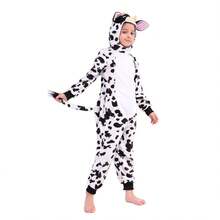 Kids Cow Jumpsuit, Animal Themed Party, Cow Cartoon Jumpsuit, Can Be Paired With Adult Parent-Child Cow Jumpsuit, Suitable For Boys And Girls - Đen và trắng - Xem 3