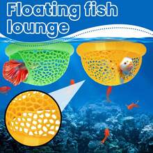 Betta Cave Floating Betta Shrimp Cave Aquarium Hammock Resting Fish Tank Decorations Feeding Breeding House Fish Tank Decorations - Multicolor - View 7