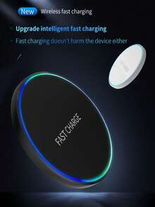 15W无线充电器，15W最大无线充电板，兼容 16/15/14/13/12/SE/11/11 Pro/XS Max/XR/X/8，兼容三星Galaxy S23/S22/Note，Pixel/G8/7无线充电 - 黑色 - 查看 2