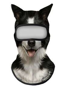 1 件男女通用 3D 动物印花面罩，户外趣味泳装帽防晒动物头套，适合日常使用、旅行、徒步旅行、滑雪