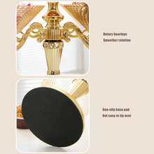 Rotating Fruit Basket Bowl Snack Candy Dish Countertop Fruit Stand For Home Party - Grey - View 4