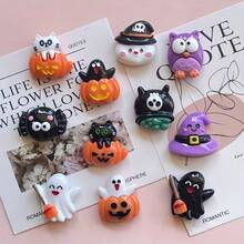 11 件万圣节冰箱贴套装 - 可爱的南瓜和骷髅设计，非常适合厨房、办公室橱柜和洗碗机，适合万圣节