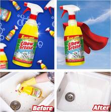 Elbow Grease All Purpose Degreaser Spray – Large (1 Litre) |   Removes Grease & Oil From Kitchens & Bathroom Surfaces, Outdoor, Vehicles & Fabrics - Yellow - View 9