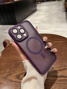 MagSafe Compatible Wireless Charging Phone Case For IPhone 17 Pro Max/17 Air, 16/15/14/13/12 Pro Max Plus - Premium Frosted Clear, Shockproof Drop Protection, Anti-Yellow Anti-Fingerprint Hard PC Back, Stylish Multi-Color, Perfect Gift For Him & Her,Purple; - 透明紫 - 查看 1