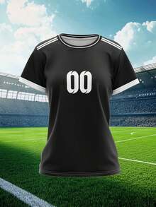 2025 定制运动服，夏季新款休闲户外训练运动单上衣短袖女式运动队俱乐部训练健身球衣上衣，前后印有姓名和号码，透气速干舒适，适合日常休闲、派对、白色汗衫 - 彩色 - 查看 2