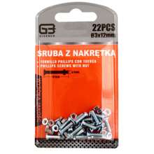 Tornillos avellanados de acero inoxidable, tornillos de cabeza plana, tornillos extra largos con tuercas, tallas M2.5, M3, M4, M5, M6