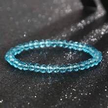 1pc Women's Minimalist Crystal Beaded Bracelet, Elegant Luxury Fashion Accessory