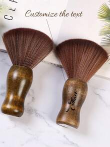 1pc Custom Made Neck Duster Brush, Suitable For Salon Hair Cleaning, Soft Bristle Brush, Hairdresser Hair Sweep Cleaning Tool - Multicolor - View 3