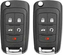 Key Fob Replacement For Chevy: 2013-2016 Malibu,2012-2017 , 2011-2016 Cruze, 2010-2016 Camaro, 2010-2017 Equinox, 2014-2019 Impala, Buick GMC,Keyless Entry Remote Control OHT01060512, Pack Of 2 - 5 Buttons-2 Pcs - View 7