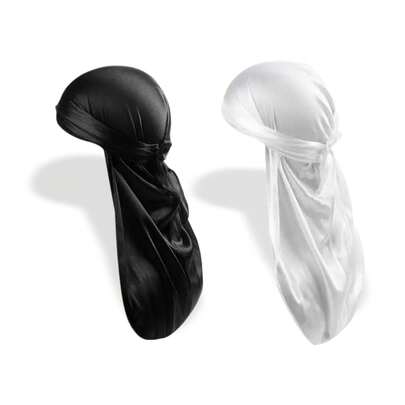Kit 2 Toucas Durag Kingstyle 90cm 25cm Waves Hip Hop
