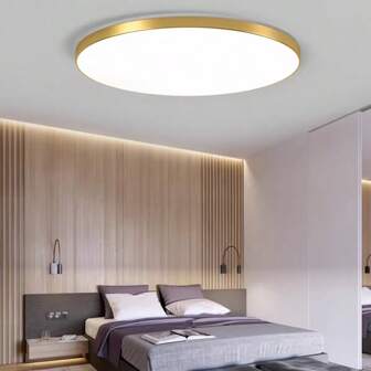 CANMEIJIA LED 灯简约吸顶灯 220V 超薄高光客厅灯 18W/30W/40W 超薄吸顶灯简约优雅现代照明灯具，适用于卧室、客厅、厨房、阳台、浴室