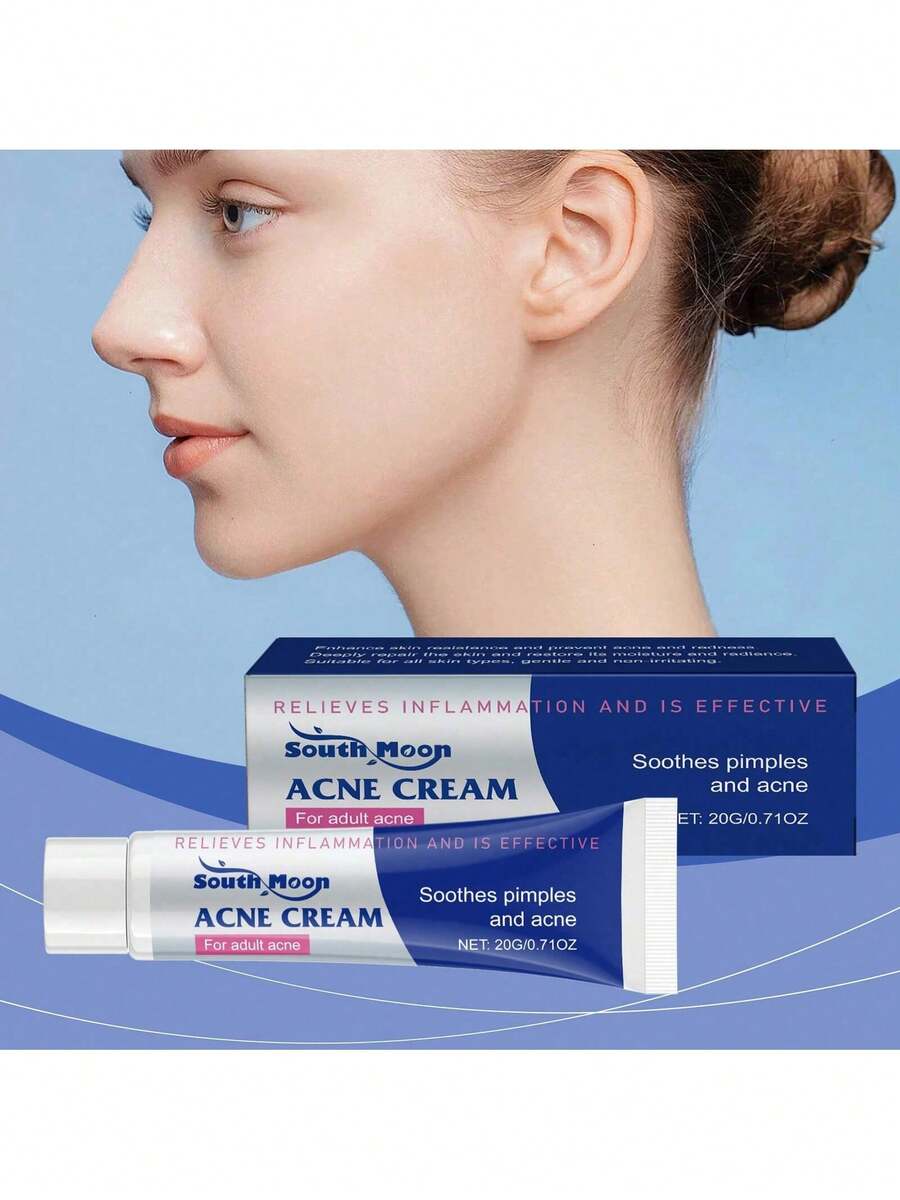 Herbal Relief Acne Cream Gentle Care Balancing Skin Oil Improving Acne Moisturizing Cream - 1Pc - View 1