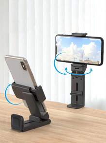 3/2/1 pieza Soporte de teléfono para vuelo, soporte de viaje portátil plegable y ajustable con rotación de 360° para escritorio, asiento de tren, maletero, gabinete de cocina compatible - Construcción de plástico duradero, gancho de teléfono portátil plegable, soporte universal de teléfono para celulares, viaje, hogar, oficina.