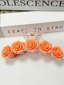 1pc Oversized Sunflower Claw Hair Clip, Cute & Versatile Floral Hair Accessory Hair Clips Hair Jaw Clip Hair Clamps Hair Clutch Hair Catcher Clip - Yellow - View 31