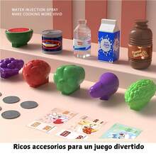 Cajas Registradoras Juguete Supermercado Juguete Niña Niño - Rosa coral - Ver 10