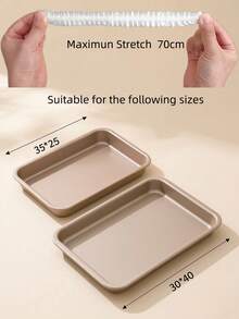 100/50/10 Stück Lebensmittel Abdeckungs-Tabletts, PE-Frischhaltefolie, staubdicht & fliegenfest, geeignet für 25*35cm und 30*40cm Tabletts, transparente elastische Lebensmitteltablett-Abdeckungen, geeignet für Brot, Obst, Gemüse & Desserts, perfektes Zubehör für Haushaltsgeräte, Küche/Bäckerei/Lebensmittelkonservierung