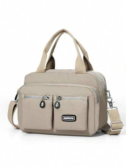 Women's Handbag With Multiple Pockets, Zipper Backpack, Waterproof Small Nylon Shoulder Bag, Coin Purse