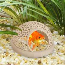 Betta Cave Floating Betta Shrimp Cave Aquarium Hammock Resting Fish Tank Decorations Feeding Breeding House Fish Tank Decorations - Multicolor - View 2
